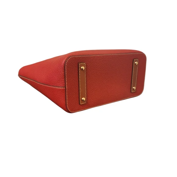 Dooney & Bourke Red Pebbled Leather Tote - Picture 9 of 10